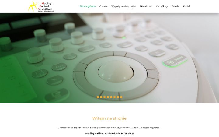 Snímek obrazovky rehabilitacjadomowa.com.pl