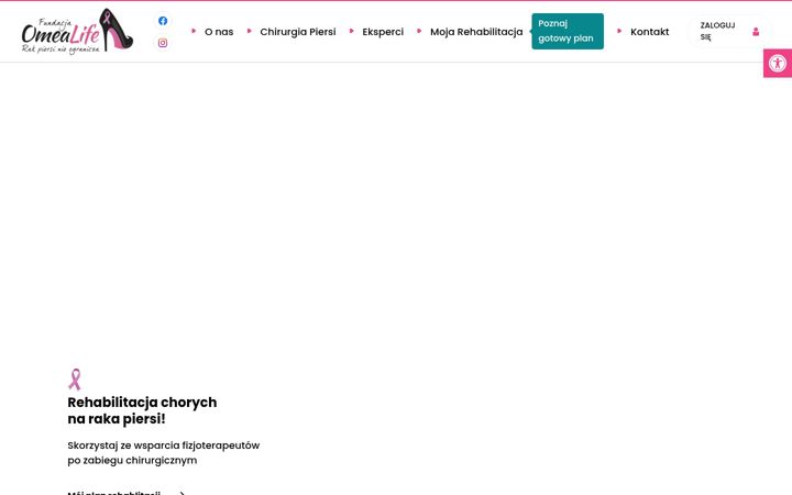 Screenshot of rehabilitacjaomealife.pl