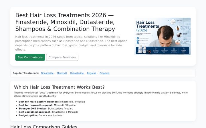 Screenshot of rehairhub.com