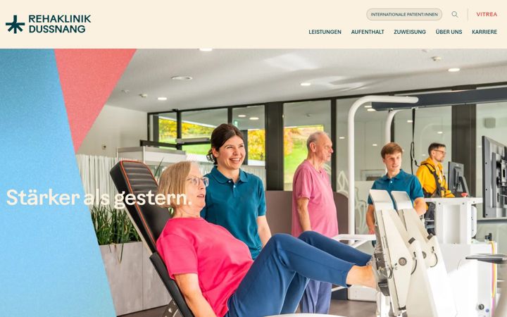 Skærmbillede af rehaklinik-dussnang.ch