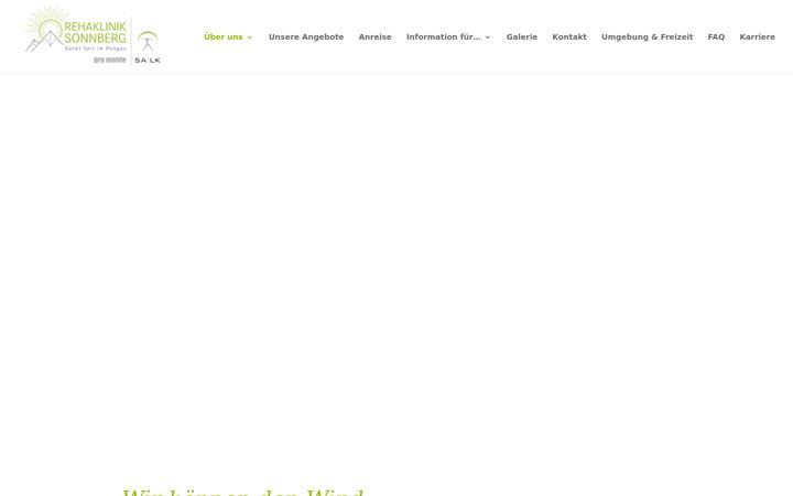 Screenshot of rehaklinik-sonnberg.at