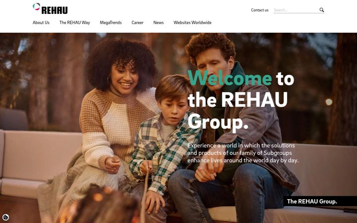 Zrzut ekranu rehau.com