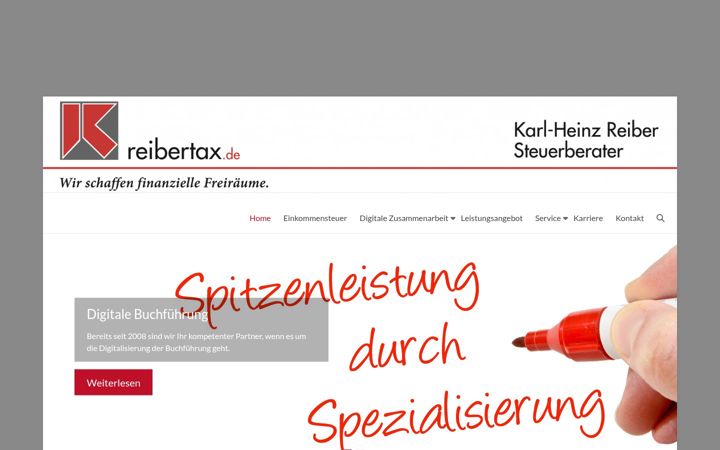 Screenshot of reibertax.de