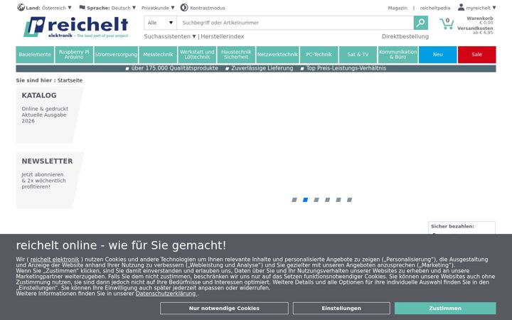 Screenshot of reichelt.at