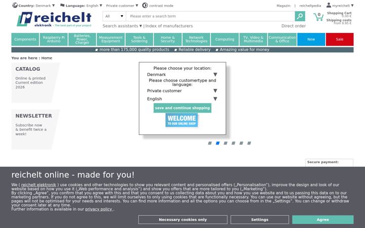 Capture d'écran de reichelt.com