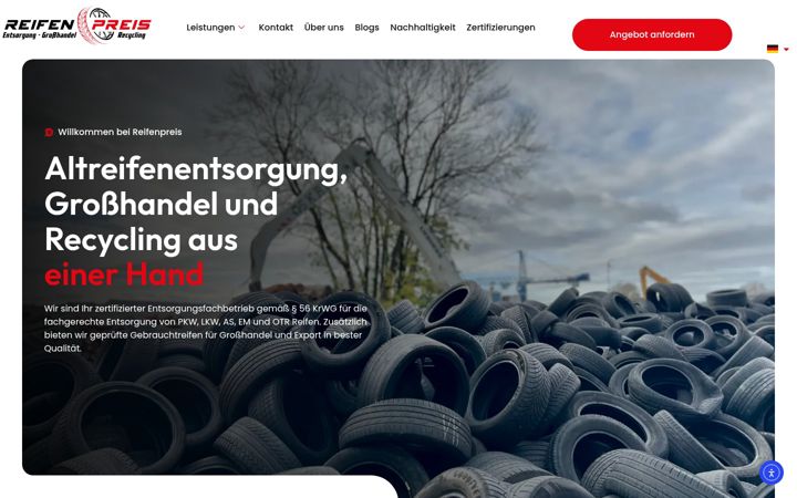 Screenshot του reifen-preis.com