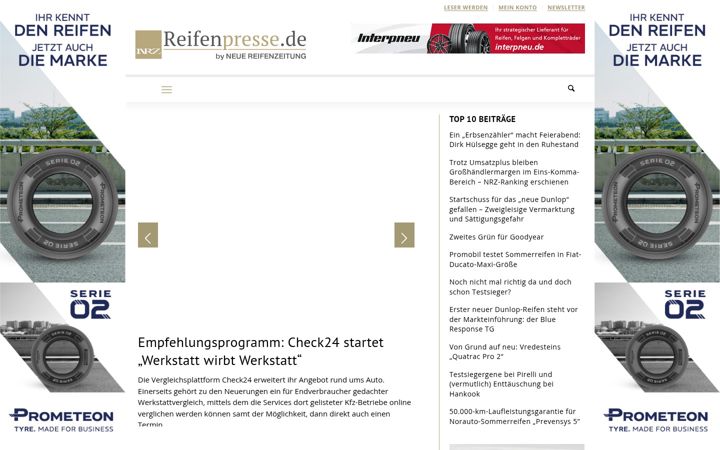 Screenshot of reifenpresse.de