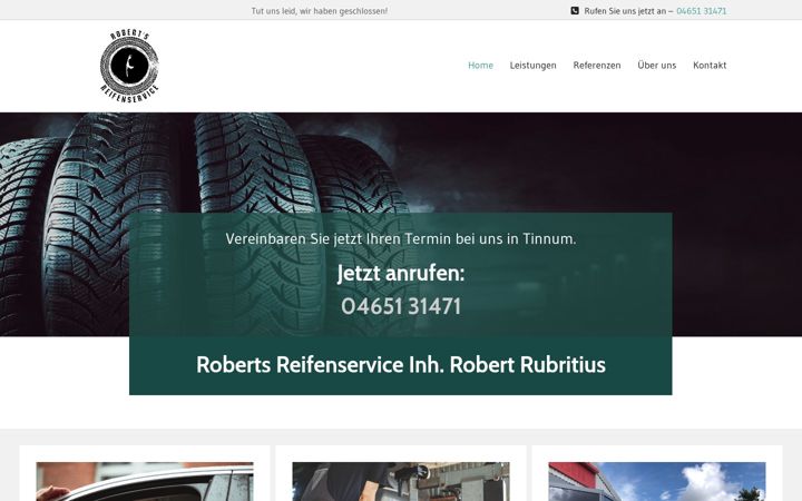 Screenshot of reifenservice-robert.de