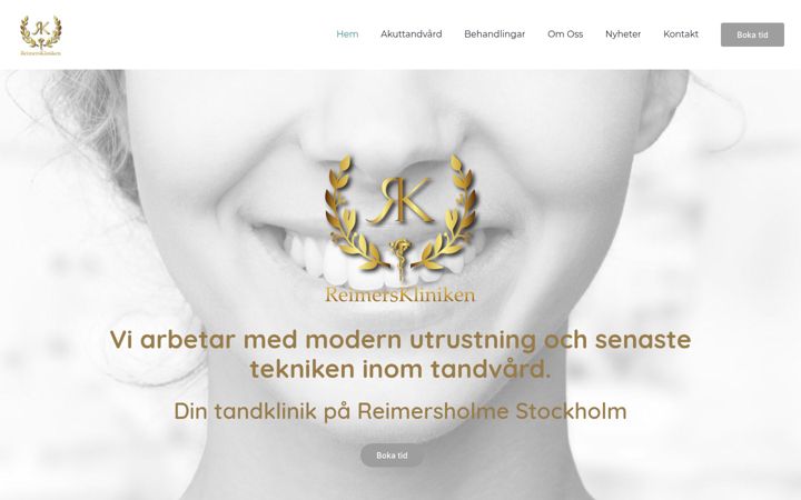 Snímek obrazovky reimerskliniken.se