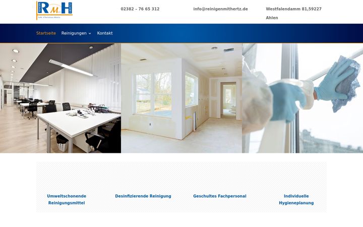 Screenshot ta' reinigenmithertz.de