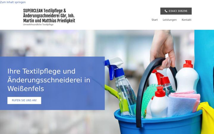Screenshot of reinigungpriedigkeit.de