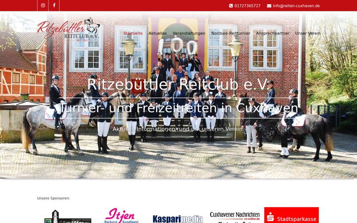 Screenshot of reiten-cuxhaven.de