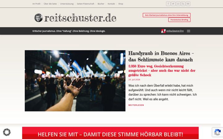 Screenshot of reitschuster.de