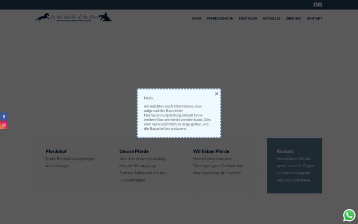 Screenshot of reitstall-goller.de