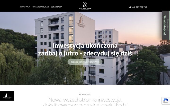 Skjámynd af rejtanapark.pl
