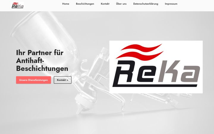 Screenshot of reka-coating.de