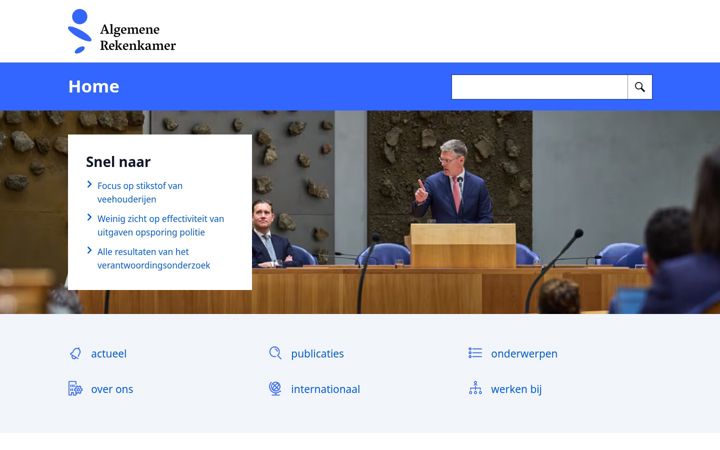 Screenshot ta' rekenkamer.nl