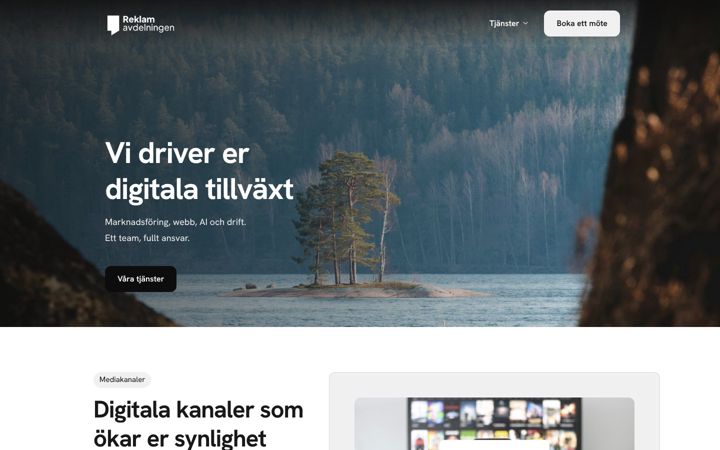 Captura de ecrã de reklamavdelningen.se