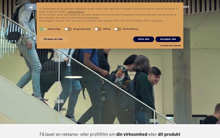 Capture d'écran de reklamespot.dk