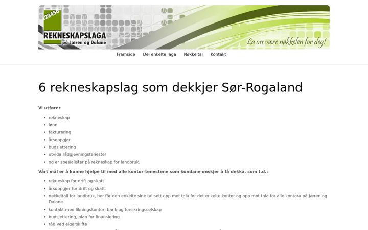 Kuvakaappaus sivustosta rekneskapslaga.no