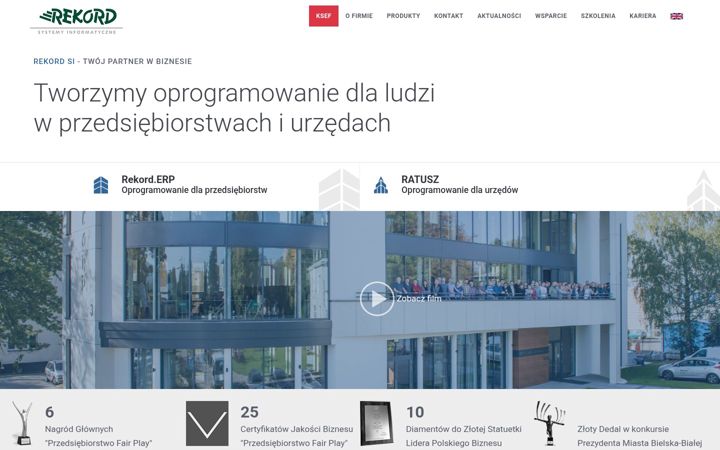 Screenshot of rekord.com.pl
