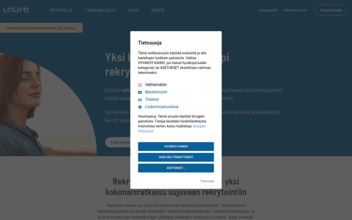 Screenshot of rekrytointi.com
