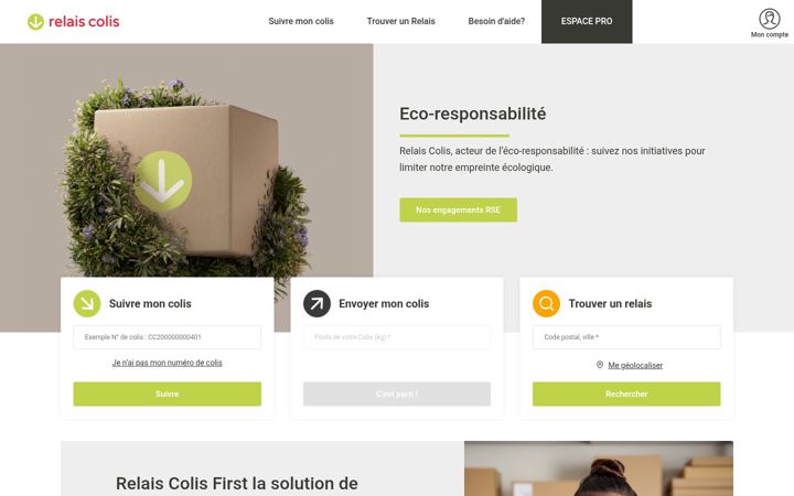 Screenshot von relaiscolis.com