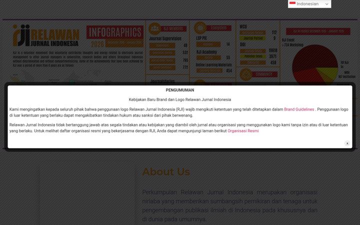 Ekrānuzņēmums no relawanjurnal.id