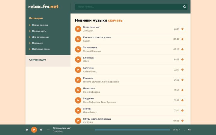 Képernyőkép: relax-fm.net