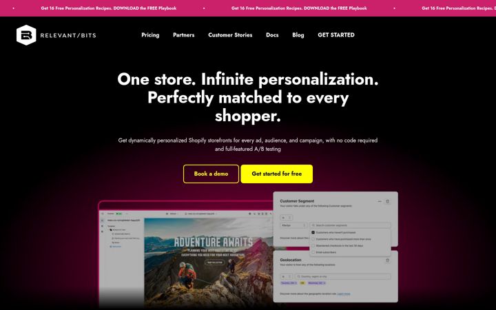 Screenshot of relevantbits.com