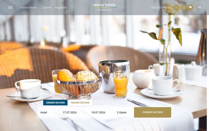 Screenshot ta' relexa-hotels.de