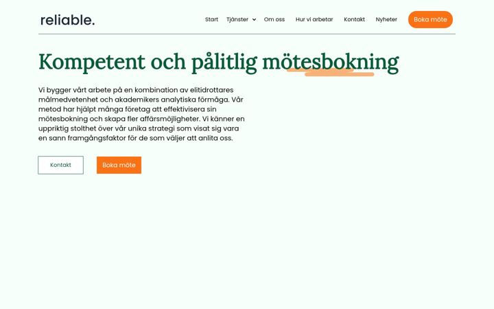 Zrzut ekranu reliable.se