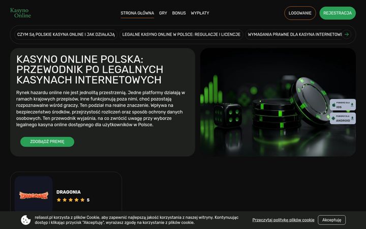 Screenshot of reliasol.pl