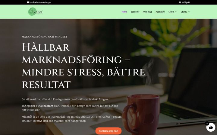 Ekrānuzņēmums no reliefmarketing.se