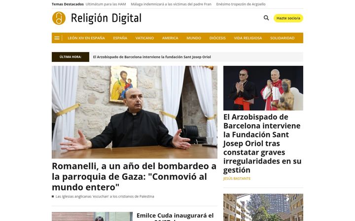 Screenshot of religiondigital.org