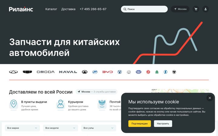 Ekraanipilt saidist relines.ru