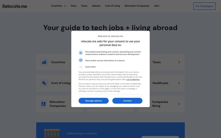 Screenshot of relocate.me