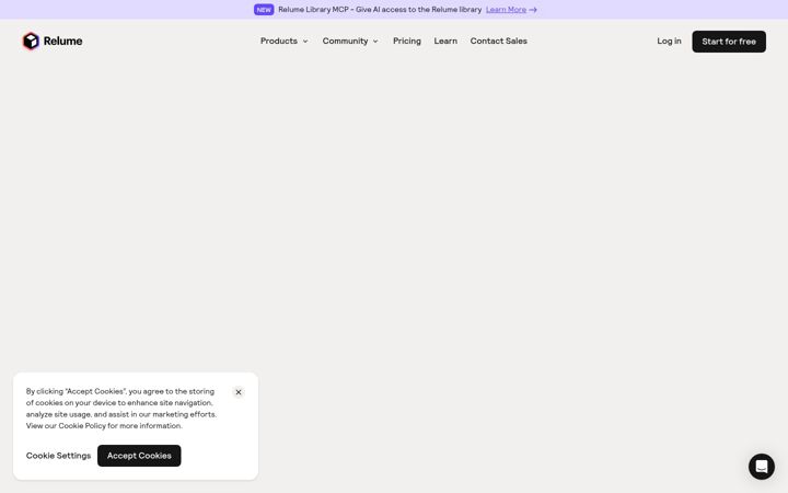 Screenshot of relume.io