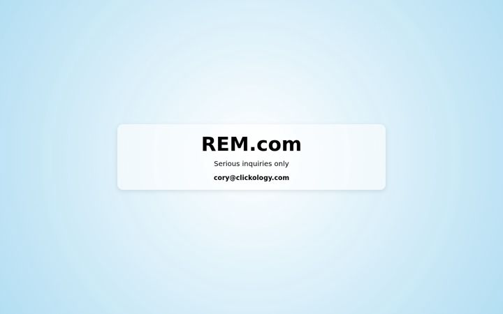 Screenshot of rem.com