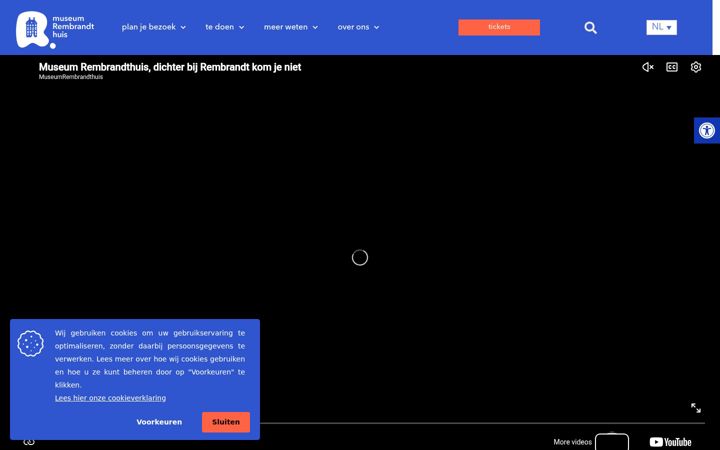 Screenshot of rembrandthuis.nl