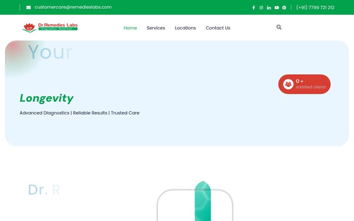 Screenshot of remedieslabs.com