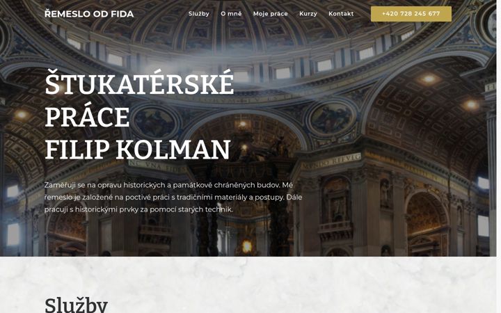 Posnetek zaslona remesloodfida.cz