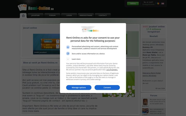 Screenshot of remi-online.ro
