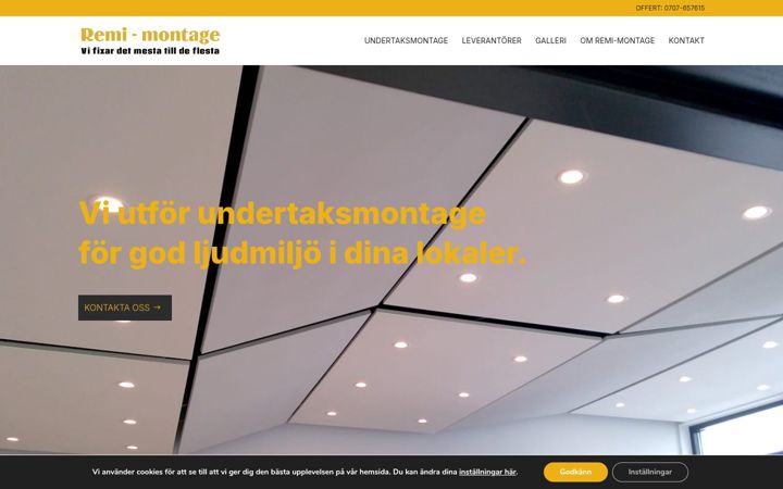 Skjermbilde av remimontage.se
