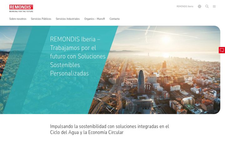 Screenshot of remondis.com.es