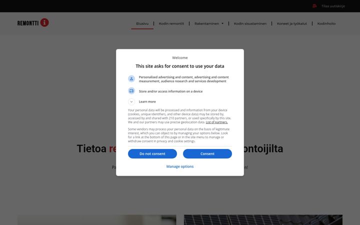 Skærmbillede af remontti-info.fi