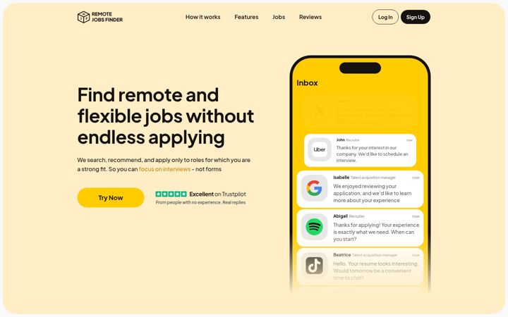 Screenshot of remotejobsfinder.co