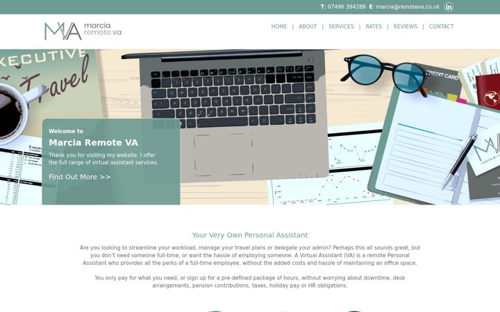 Screenshot di remoteva.co.uk