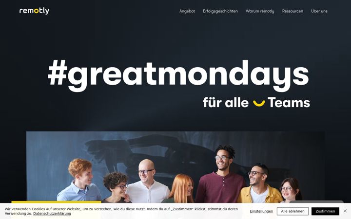 Screenshot of remotly.io