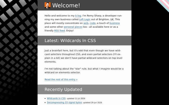 Screenshot of remysharp.com